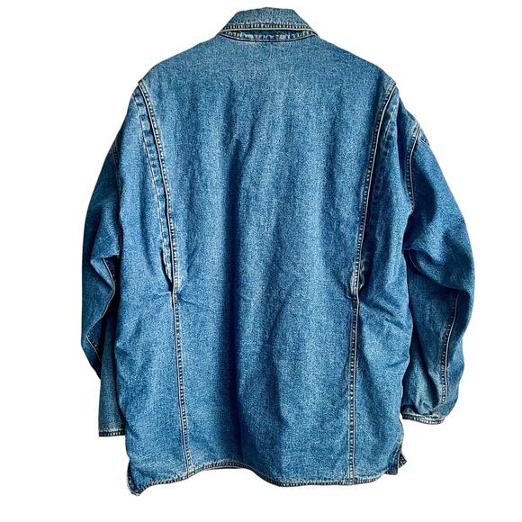 Rare Vintage Levis Chore Made In USA Jean Jacket Size Medium 25x33 Preowned - Picture 2 of 9